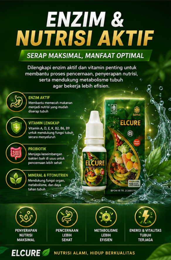 Enzim & Nutrisi Aktif ELCURE