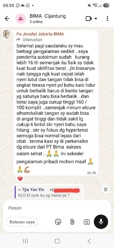 Bukti testimoni autoimun membaik